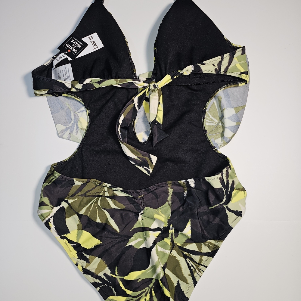 Bar Ill Women's Desert Palm Cowl Neck One-Piece Swimsuit, Created for Macy's - L - Picture 7 of 9